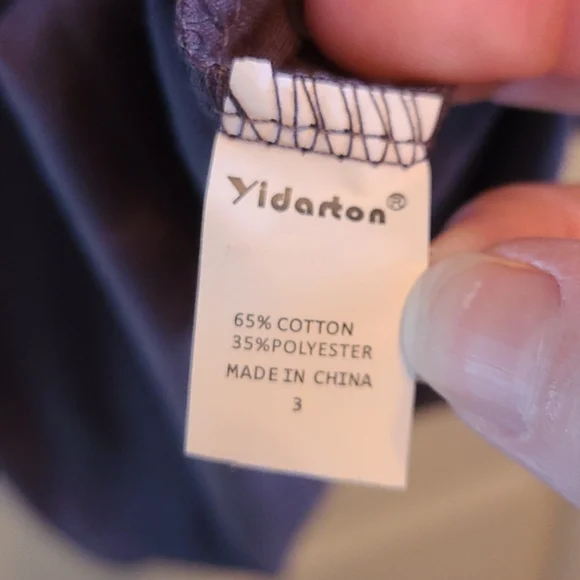 Women's size M Yidarton NWT gray long sleeve - Picture 4 of 5